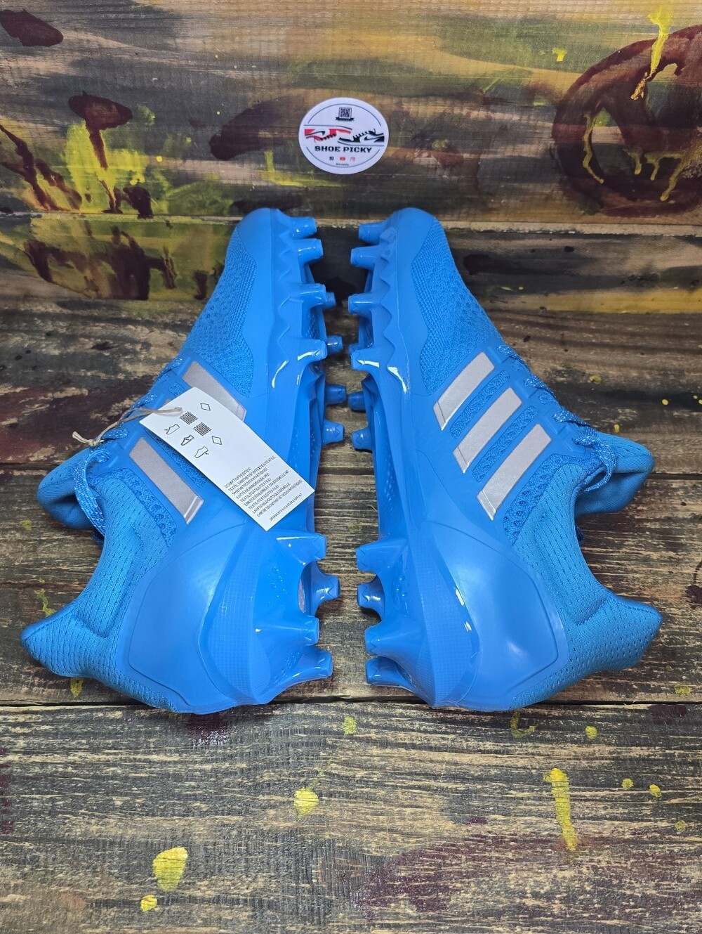 adidas Ultraboost Ultra Boost Football Blue Cleats  Men's Size 10.5 JP7412 New - Picture 5 of 8